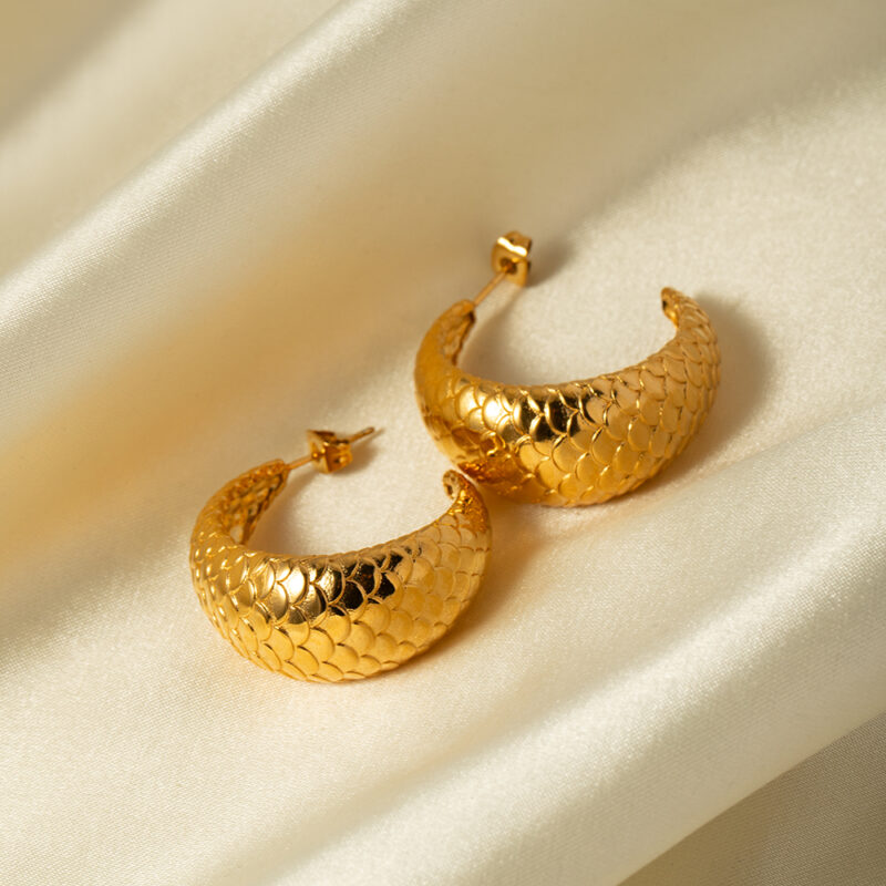 Mermaid hoops gold